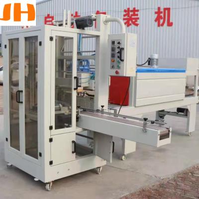 China JH-XK6540 Automatic Food Sleeve Shrink Sleeve Machine / Heat Shrink Tunnel For Plastic Sheets On Lid Of Bottle Shrink for sale