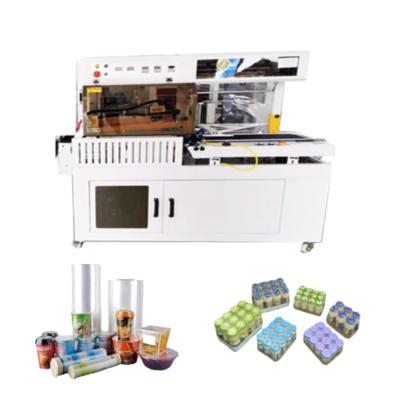 China Automatic Food Wrapping Machine Plastic Shrink Wrap Film PE Wrap Tunnel For Food Drink Pallet Cigarette for sale