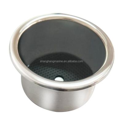 China Easy Install Stainless Steel Boat Parts Cup Drinking Holder Auto Car Truck Camper RV Insert High Quality Cup Holder for sale