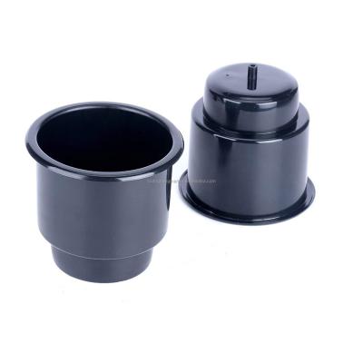 China Easy Install Boat Plastic Cup Holder Accessories Car RV Marine Insert Black White Drinking Holders for sale