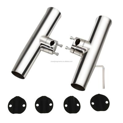 China Marine Boat Stainless Steel Clamp on Fishing Rod Holder for Rails 7/8'' to 1'' Tube or 1-1/4