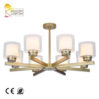 China Morden Wholesale Gold Led Lighting For Living Room Or Hotel Nordic Modern Luxury Iron Chandelier for sale