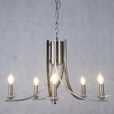 China Large Industrial Modern Luxury Chrome Metal Led Industrial Chandelier for sale