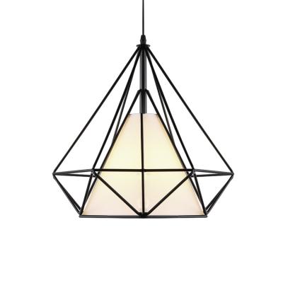 China Modern Vintage Loft Industrial Metal Lamp Cage Shaped Pendant Light For Dining Room for sale