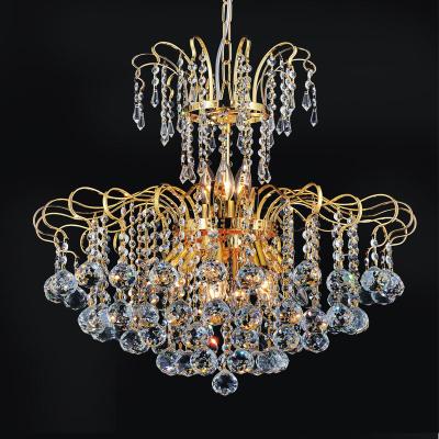 China Modern Indoor Luxury Hanging Lights LED Pendant Light Modern Home K9 Crystal Chandelier for sale