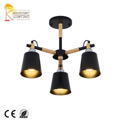 China Surface Mounted Contemporary Metal 3 Lamp 60W Lighting Ceiling Lights For Living Room for sale