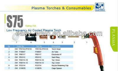 China S75 Trafimet plasma cutting torch 100% for sale