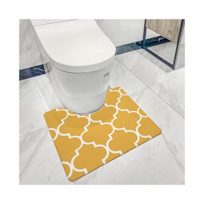 China Anti-Slip Quality Assurance Customized Exquisite Workmanship 100%Polyester ToiletFloor Mat For Household for sale