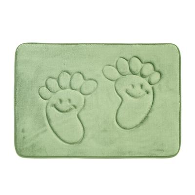 China Economy 100%Polyester Good Quality Handy Little Bears Deer Washable Customized Non-slip Floor Mat For Household for sale