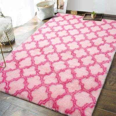 China Modern Shaggy Fluffy Living Room Floor Anti Slip Plush Tie Dye Anti Slip Rugs Carpet for sale