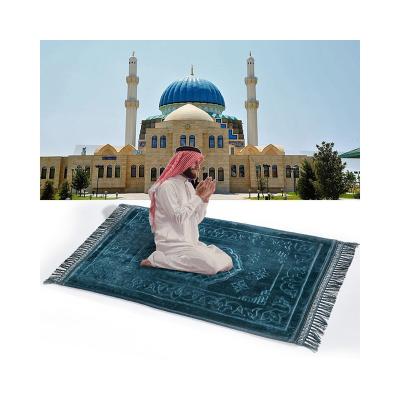 China Soft Indoor /outdoor Floor Paryer Rectangular Muslim Carpet 80*120cm for sale