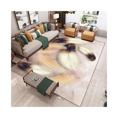 China Modern Simplicity Customized 100%Polyester Anti-Slip Soft Texture Rug Nordic Printed For Household for sale