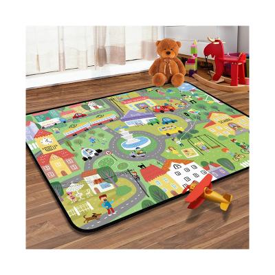 China Wholesale Price Anti-slip Customized Soft Texture 100%Polyester Cartoon Printed Carpet For Household for sale