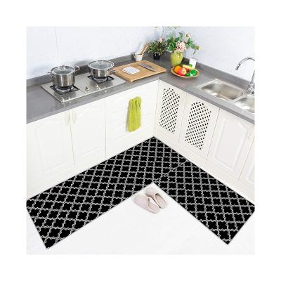 China Factory Customized 100%Polyester Exquisite Workmanship Latest Dirt-resistant Bathroom Door Mat Anti-Slip For Household for sale