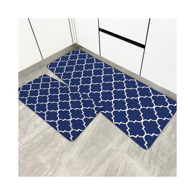 China Factory Price Anti-slip Customized Soft Texture 100%Polyester Kitchen Stepping Mat For Household for sale