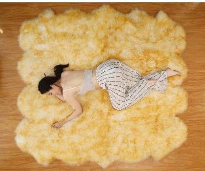 China Large Size Washable Home Decoration Soft Luxury Sheepskin Plush Fur Blankets Faux Rugs New for sale