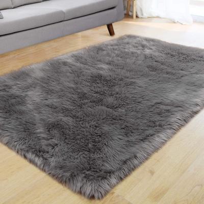 China Factory Wholesale Luxury Plush Floor Mats Washable Modern Soft Shaggy Carpets For Living Room Bedroom for sale