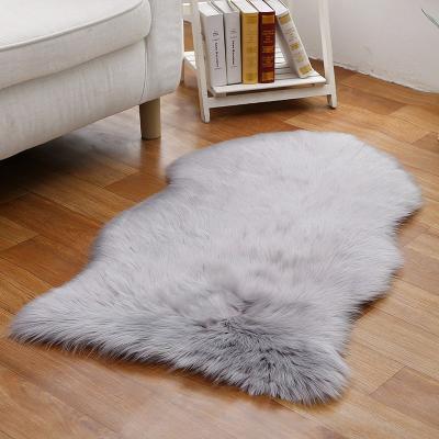 China Modern Fluffy Rugs And Soft Faux Sheepskin Blanket Faux Sheepskin Rug Area Rug Plush Fur Rugs for sale