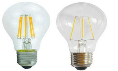 China Bright 3000k Indoor E27 Led Lamp LED Filament Bulb With Clear Cover for sale