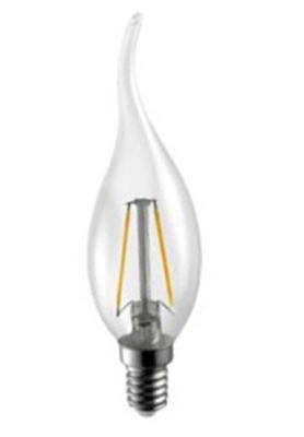 China High efficiency E14 Led Candle Bulbs IP20 Filament Lamps 2 Watt for sale