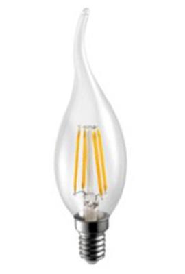 China Brightness 4W COB LED Filament Bulb / E14 Candle Bulb 350LM - 380LM for sale