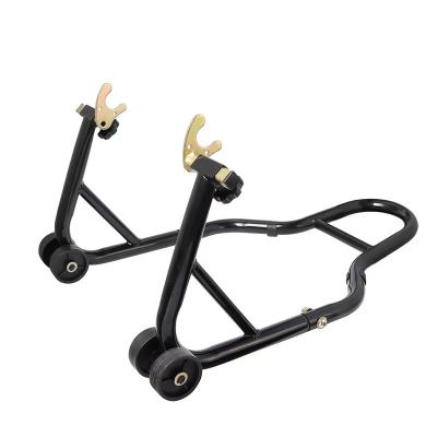 China Wholesale Steel Factory Motorcycle Front And Rear Combo Wheel Lift Stands Fork And Swingarm Stands Paddock Stands Compatible With Yamaha for sale