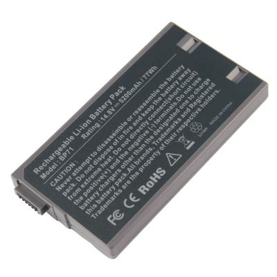 China External LAPTOP Laptop Battery for Sony BP71 PCGA-BP71 PCG-XR7 Series 14.8v 5200mah for sale