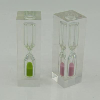 China Agriculture Business Gifts Promotional Acrylic 1 Minute Hourglass 4 Minute Sand Timer 1 Dollar Gifts for sale