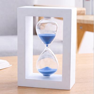 China Sand timer wooden hourglass 5 minutes 14.5x10x5cm for sale