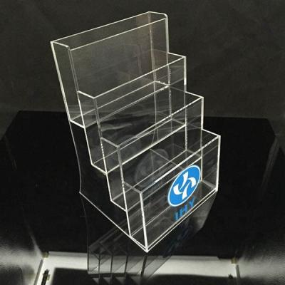 China Acrylic Brochure Holder Display Stand Custom Size Custom Ok for sale