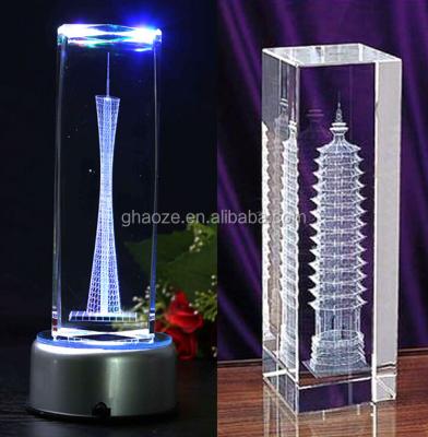 China Custom Paper Weight From China 3d Crystal Cubes Factory for sale