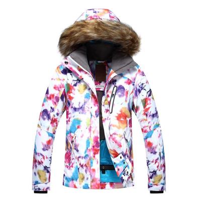 China OEM Custom Anti-UV Womens Ski Jacket Waterproof Windproof Snow Ski Jacket for sale