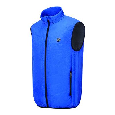 China Customized Winter QUICK DRY Men Heated Waistcoat Waistcoat Blue Heating Hunting Jacket for sale