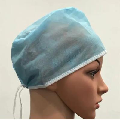 Cina SMS pp capelli medici EN14683 Bouffant del cappuccio Bouffant eliminabile di 13cm x di 64 in vendita