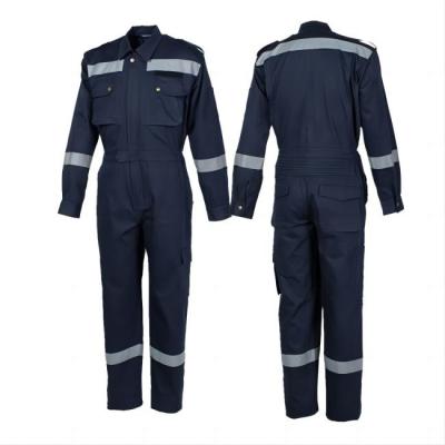 China Comfortable 100% Cotton Safety Coverall Suit Pre Shrunk Fire Retardant For Personal Protection for sale