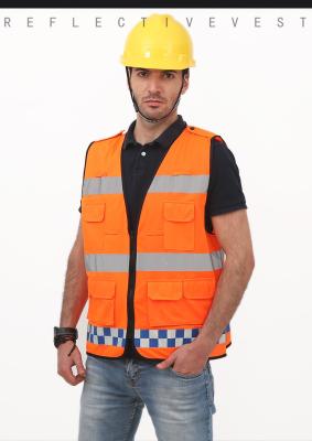 Κίνα 100%Polyester εργαζομένων πορτοκαλιά φανέλλων αντανακλαστική ασφάλειας φανέλλα Vis φανέλλων πυρίμαχη γεια για την προσωπική ασφάλεια προς πώληση