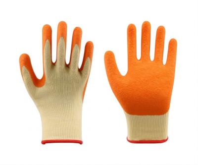 China Ondergedompelde het Rubber van de latexdeklaag Gloves Op zwaar werk berekende Handhandschoenen voor Bouwvakkers Te koop