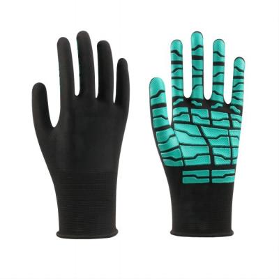 China L XL XXL-Met een laag bedekte Handschoenen 13 van Polyester Rubber Ondergedompelde Handschoenen Latex Maat Te koop