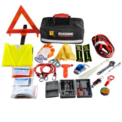 China Erwachsene Automobilerste hilfe Kit Safety Car Roadside Assistance Kit With Jumper Cable zu verkaufen