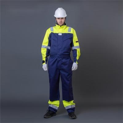 Chine Polyester ignifuge du coton 35% des vêtements de protection 65% de sécurité de costume de combinaison de sécurité à vendre