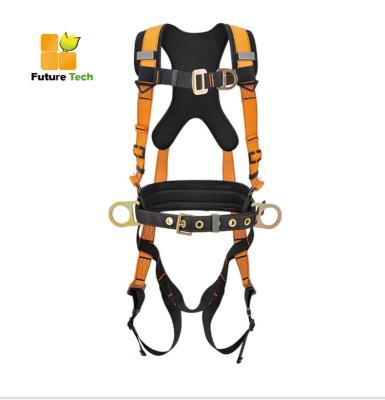 China Dorsales D Ring Full Body Harness Safety mit 6 Punkt-Anpassungs-dorsalem D-Clip zu verkaufen