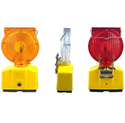 China Solar Industrial Warning Waterproof Traffic Amber LED 2 Sided Lights for sale