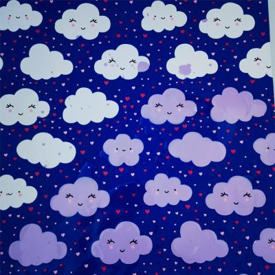 China Pattern Garment Discoloration Fabric Flame Retardant Color Change Water Color Printing Customized Fabric for sale