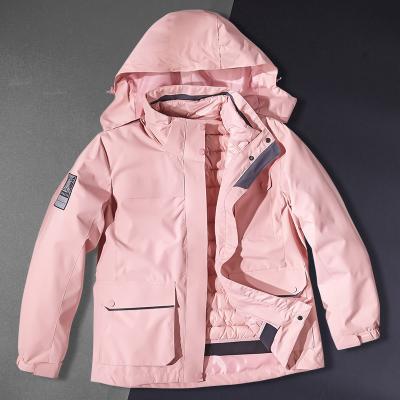 China Sustainable detachable storm jacket for men and women 2 piece waterproof and windproof jackets for sale