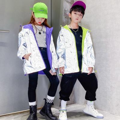 China New Autumn Spring Children Viable Boy Girl Children's Coat Teenage Children Fashion Bilateral Wear Anoraks Clothes for sale