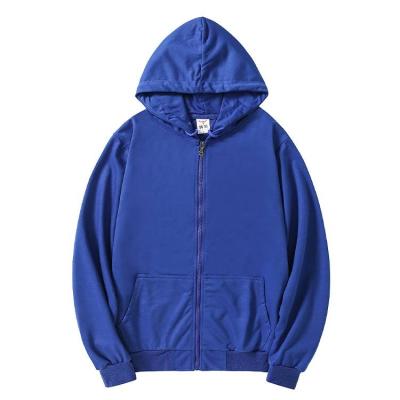 China Wholesale Plain Breathable High Quality Empty Heavy Fleece Full Zip Up Hoodie Set Custom Logo Men's Hoodies and Sweatshirts for sale