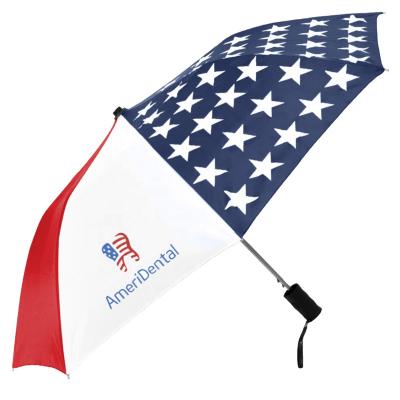 China Logo Printing Telescopic Rain Umbrella Custom Minimalist With Flag Printing for sale