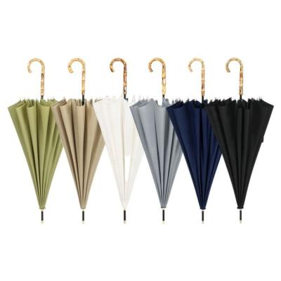 China All In 1 Unique Japan Style Customized Fashionable Strong 16k Long Umbrella Parasol With Bamboo Handle for sale