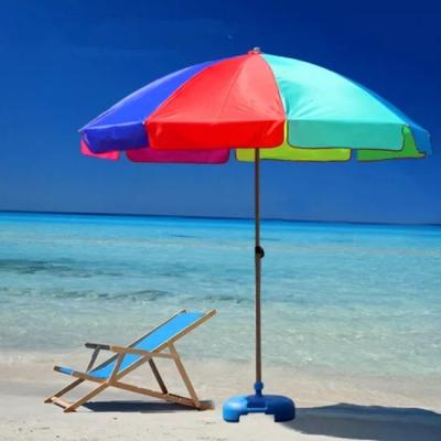 China Custom Printing Minimalist Portable Advertising Beach Umbrella Anti UV Sun Umbrella for sale