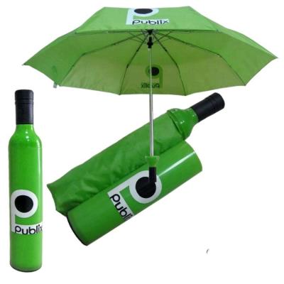 China Minimalist Fashional Promotion Wine Bottle Shape Umbrella for sale